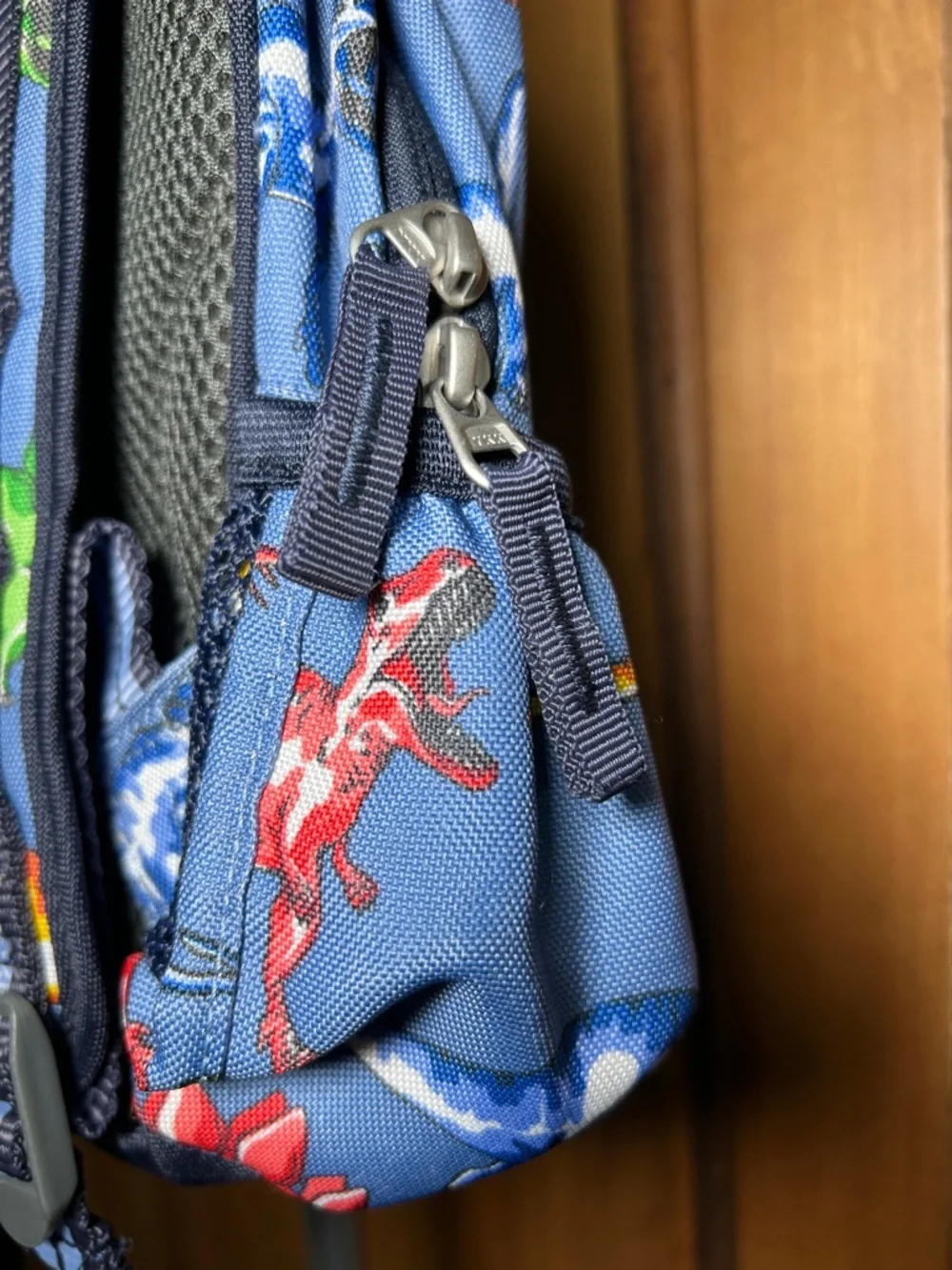 Pottery Barn Kids Personalized Kids Blue Dinosaur Backpack - Anthony - Picture 4 of 16
